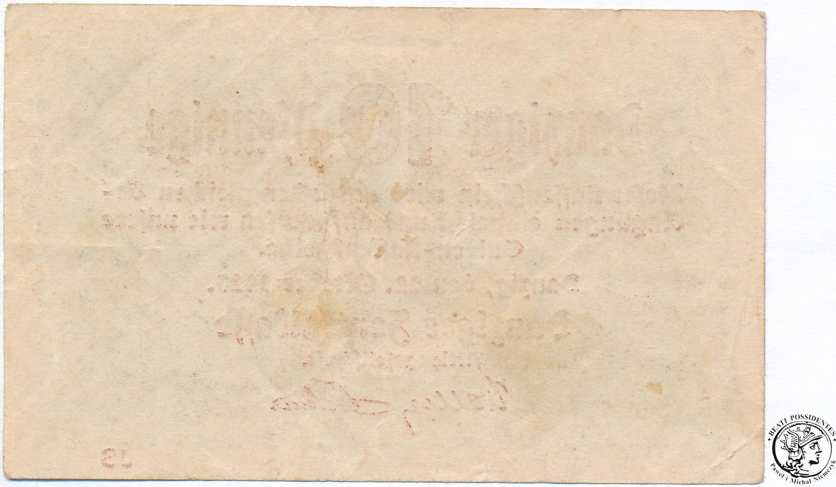 Gdańsk banknot 10 fenigów 1923 st. 3-