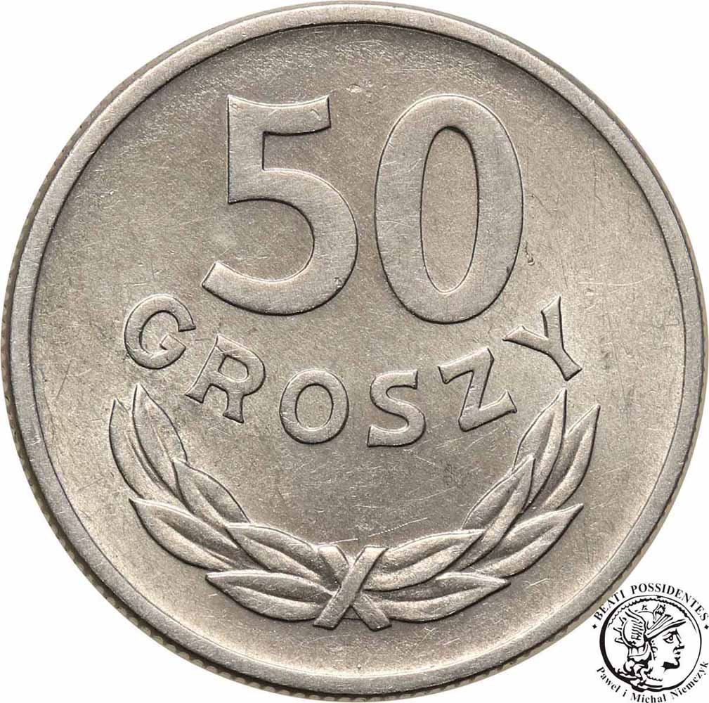 PRL 50 groszy 1949 aluminium st. 1-