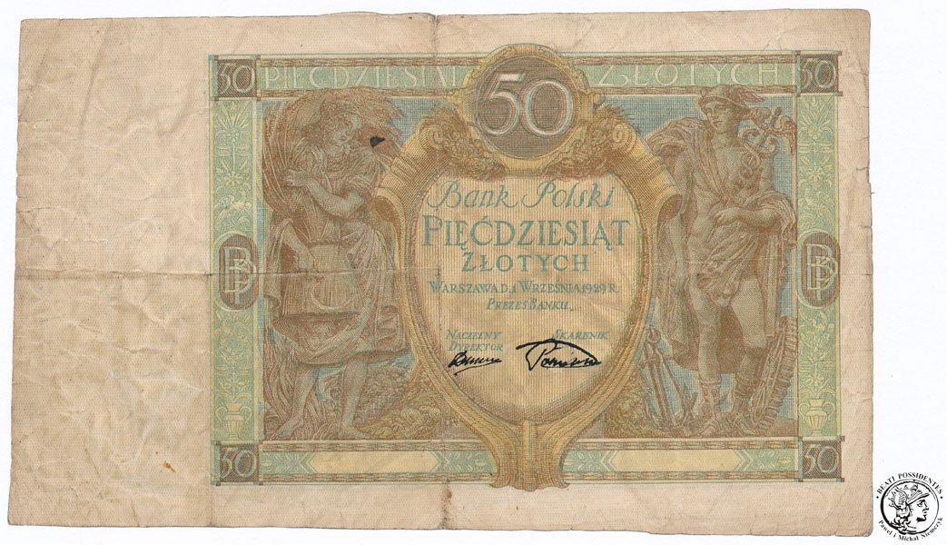 Banknot 50 złotych 1.IX.1929 PRÓBA? RZADKOŚĆ