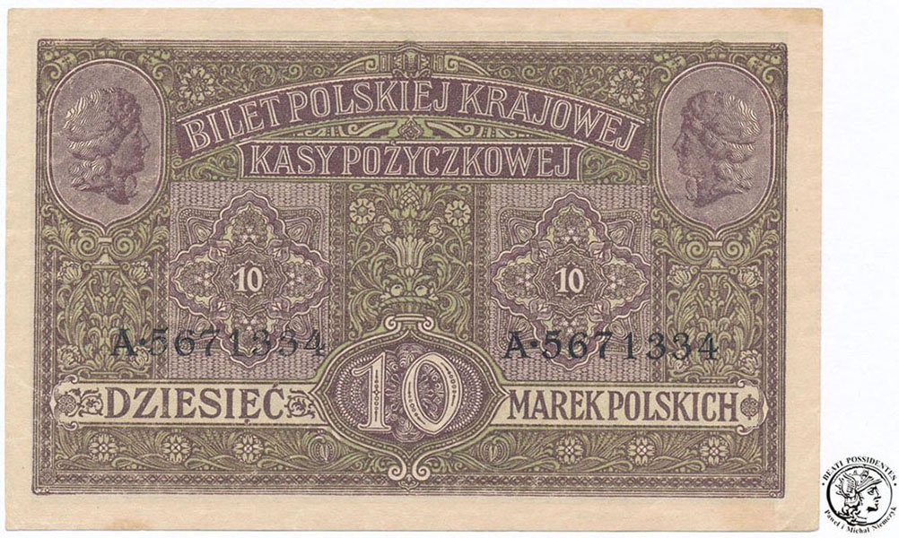 10 marek polskich 1916 ...Generał...