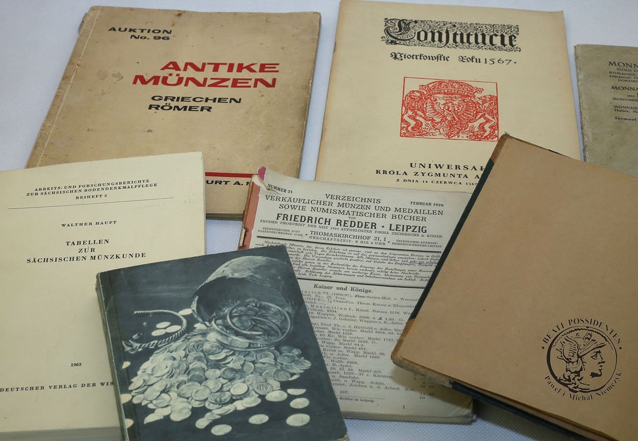 Archiwalne katalogi i publikacje numizmatyczne