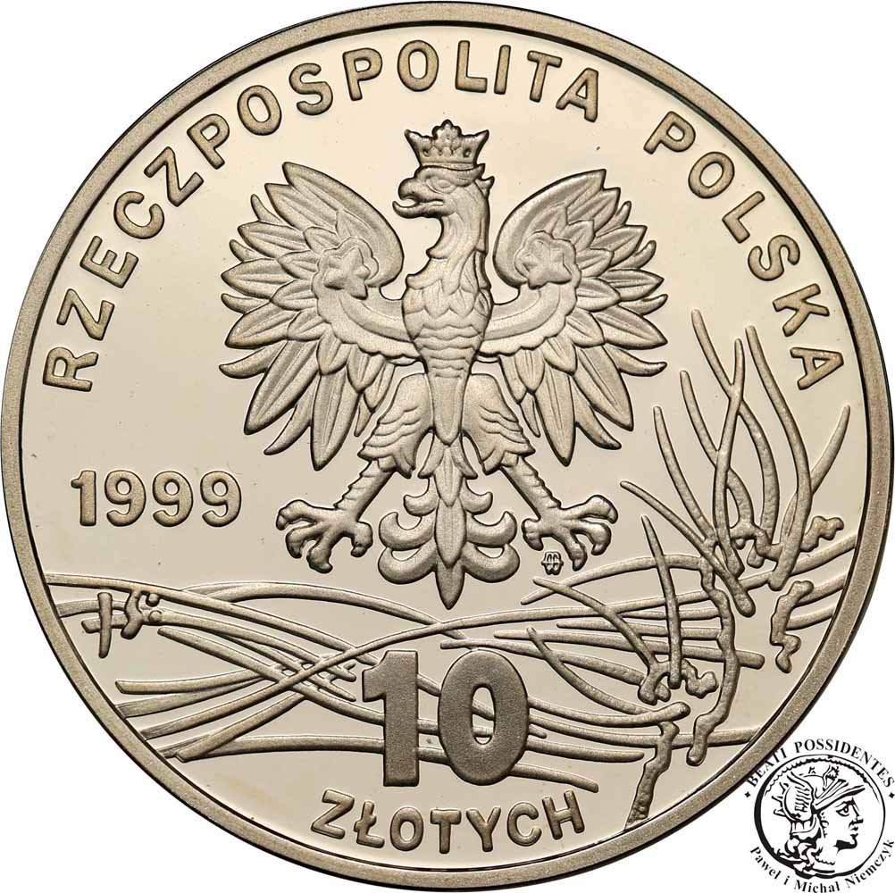 10 złotych 1999 F. Chopin rocznica śmierci st.L