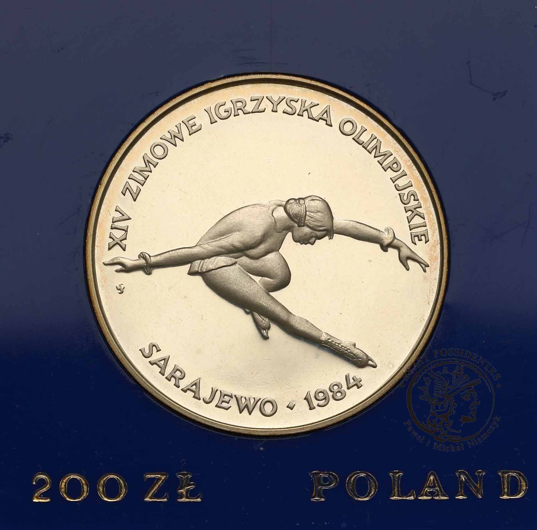 PRL 200 złotych 1984 Sarajewo st.L-