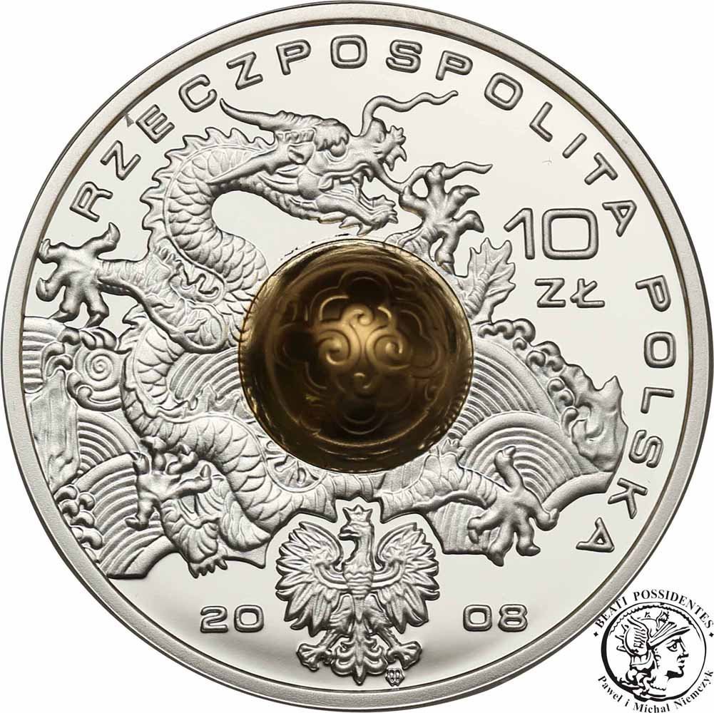 10 złotych 2008 Olimpiada Pekin st.L
