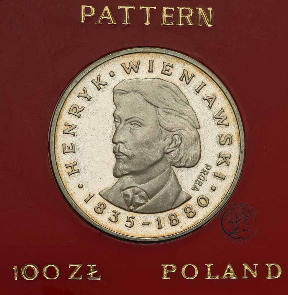 PRÓBA Srebro 100 złotych 1979 Wieniawski st.L-