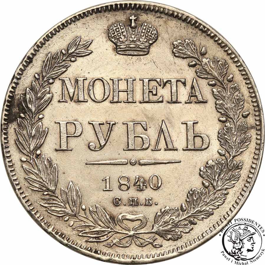 Rosja Rubel 1840 Mikołaj I st. 3+