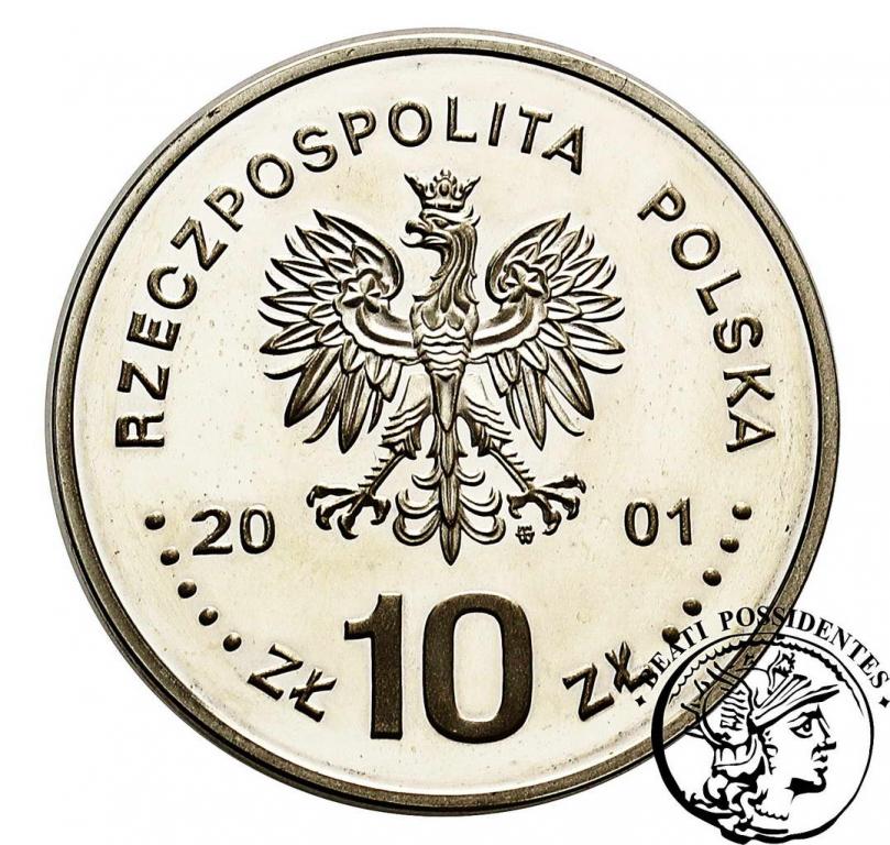 III RP 10 zł 2001 Jan III Sobieski półp. st. L-