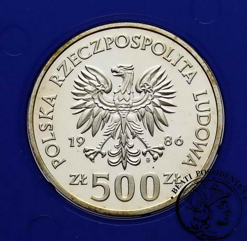 PRL 500 zł Władysław Łokietek 1986 st.L-