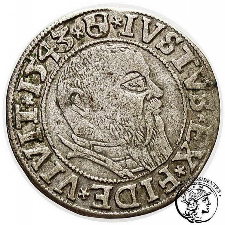 Polska Albrecht grosz lenny pruski 1543 st. 3