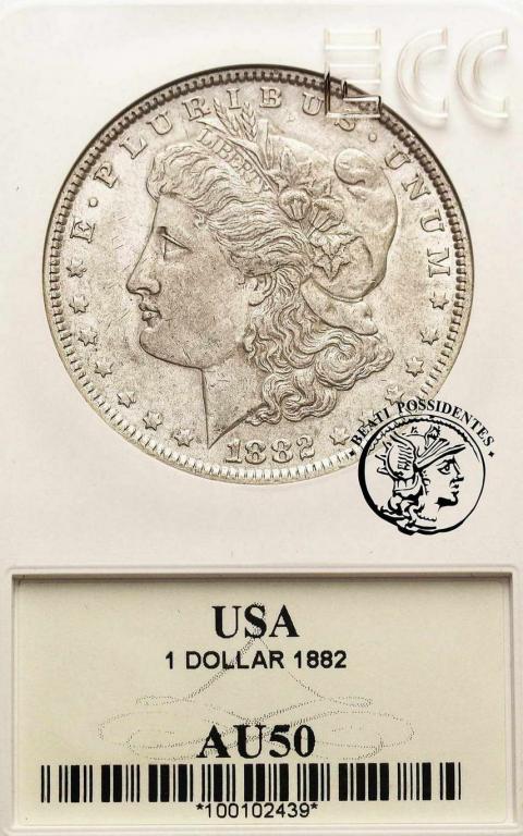 USA 1 $ dolar 1882 Philadelphia GCN AU 50