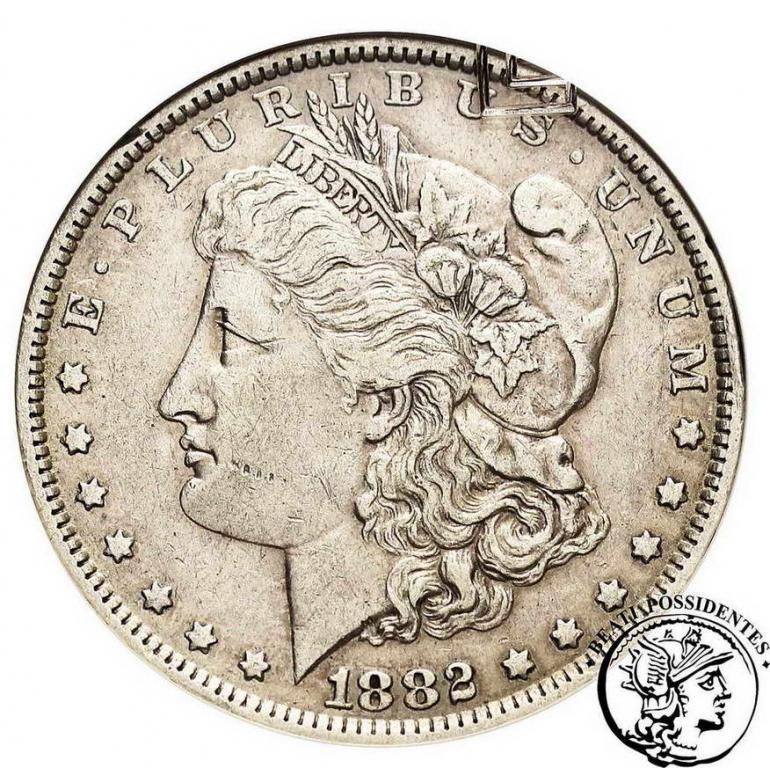 USA 1 $ dolar 1882 New Orlean GCN XF 40