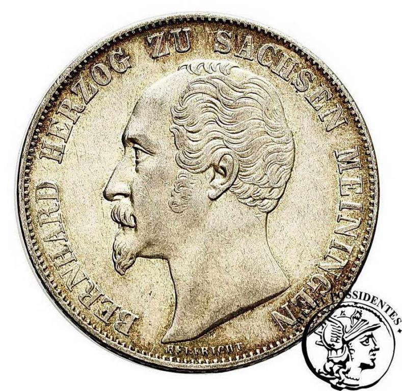 Niemcy Sachsen-Meiningen 2 Guldeny 1854 st. 2-