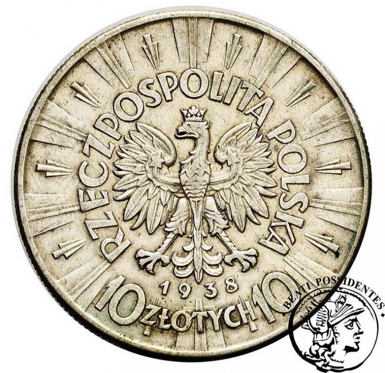 10 złotych 1938 Piłsudski st.3-