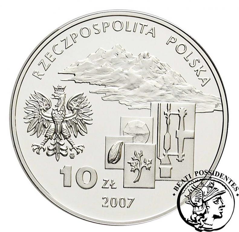 III RP 10 zł 2007 Ignacy Domeyko st. L