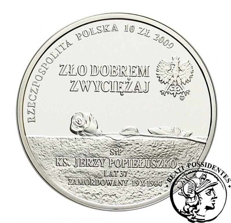 III RP 10 zł 2009 Popiełuszko st. L