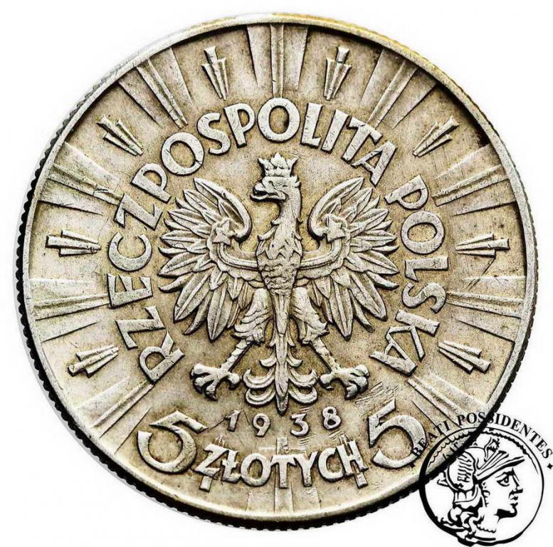5 złotych 1938 Piłsudski st.3