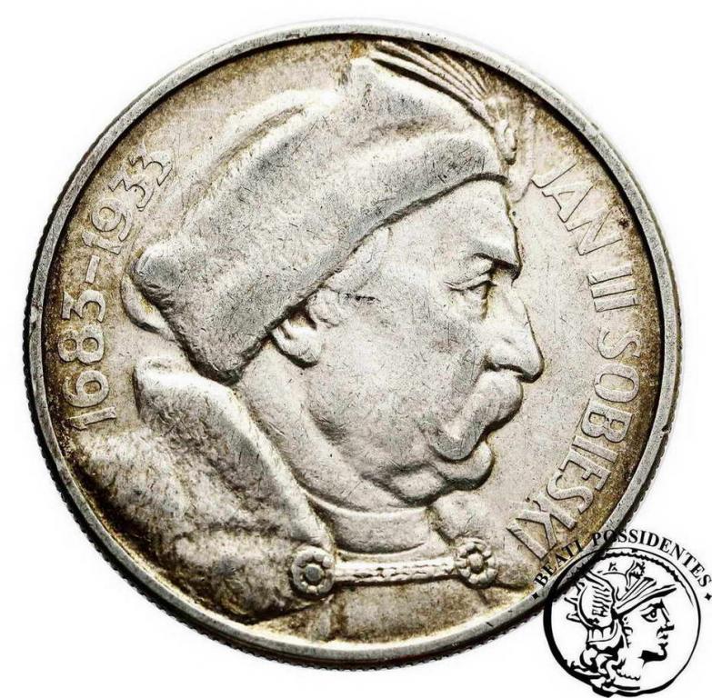 10 złotych 1933 Sobieski st.3+