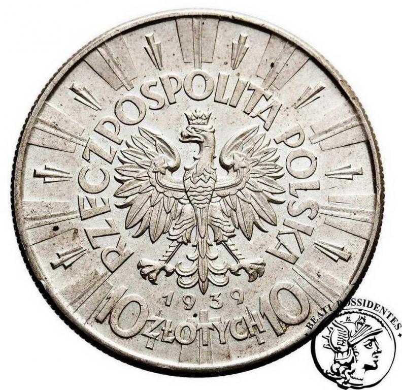10 złotych 1939 Piłsudski st.2-