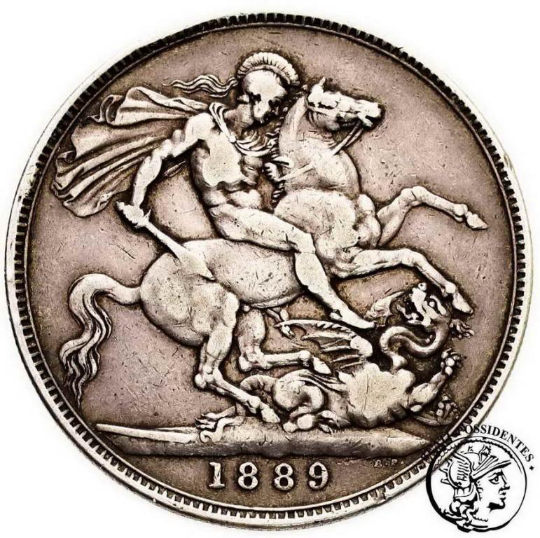 Wielka Brytania korona 1889 st. 3