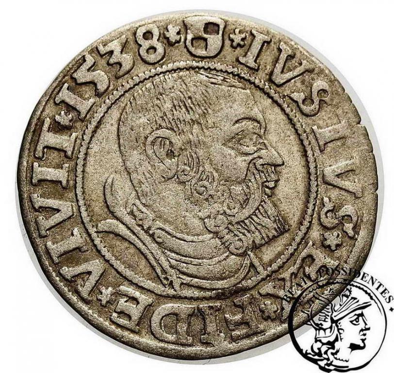 Prusy Lenne grosz pruski 1538 st. 3