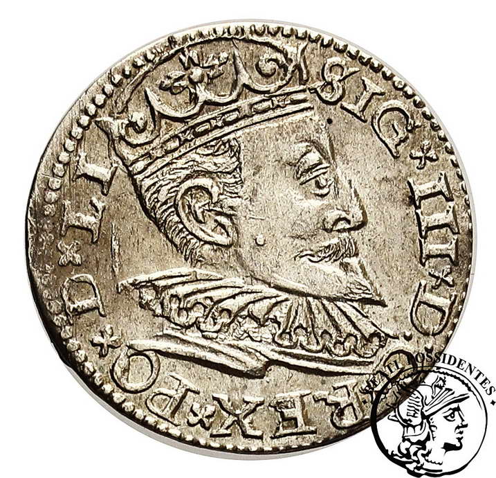 Zygmunt III Waza trojak ryski 1596 st. 2