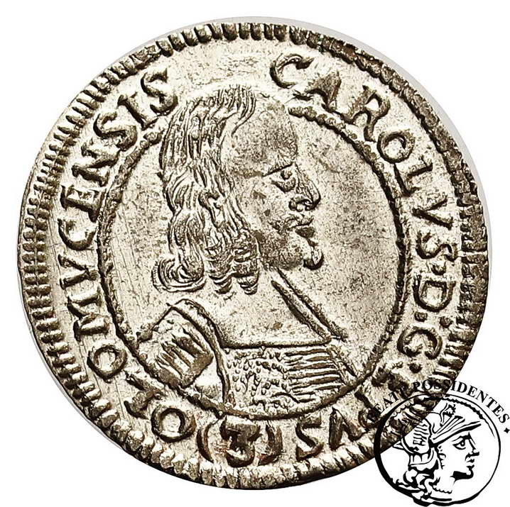 Austria Ołomuniec 3 krajcary 1666 st. 1-