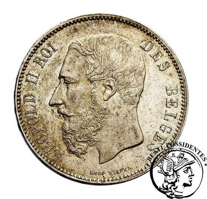 Belgia 5 Franków 1873 st. 2-