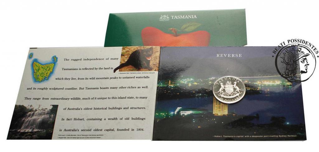 Australia 10 $ dolarów 1991 Tasmania st. 1