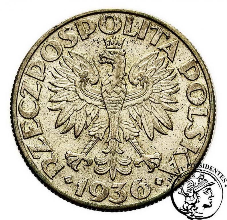 5 złotych 1936 Żaglowiec st.2
