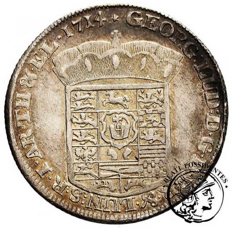 Niemcy 2/3 Talara (gulden) 1714 st.3