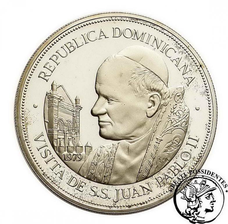 Dominikana 25 Pesos 1979 Jan Paweł II st. L