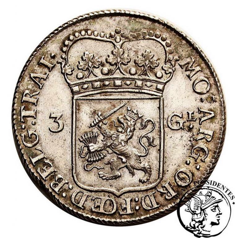 Niderlandy Utrecht 3 Guldeny 1792 st. 2-
