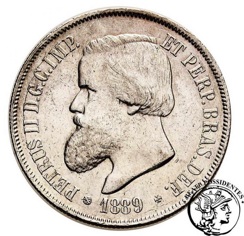 Brazylia 2000 Reis 1889 st. 3+