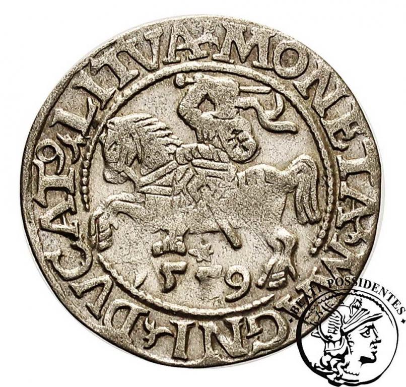 Zygmunt II August półgrosz lit 1559 st. 3+