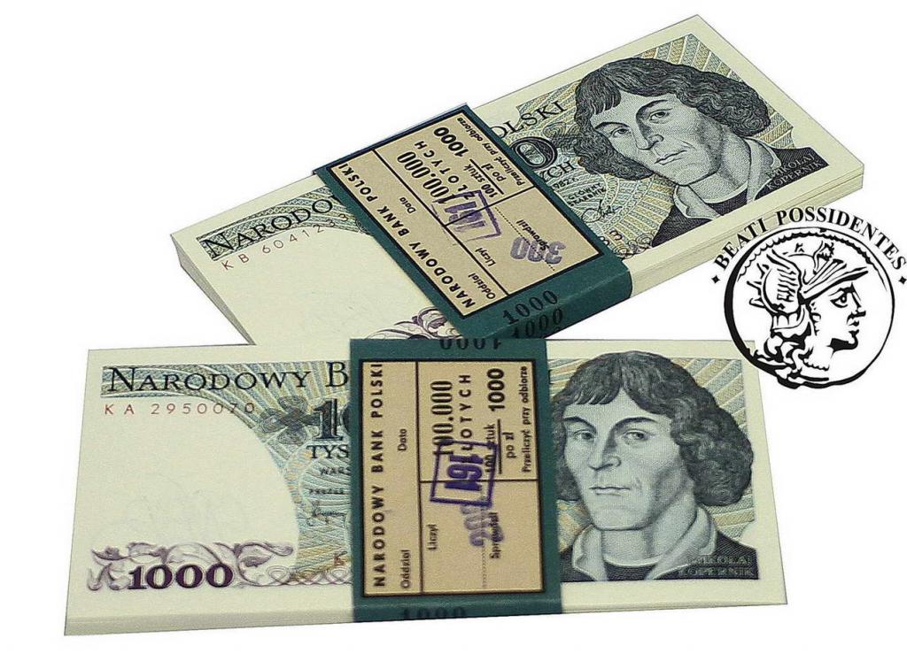 Lot inwestycyjny 1000 złotych 1982 154 szt. st.1