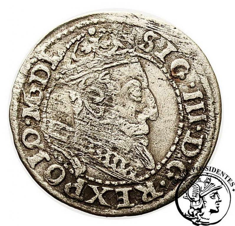 Zygmunt III Waza grosz koronny 1607 st. 3