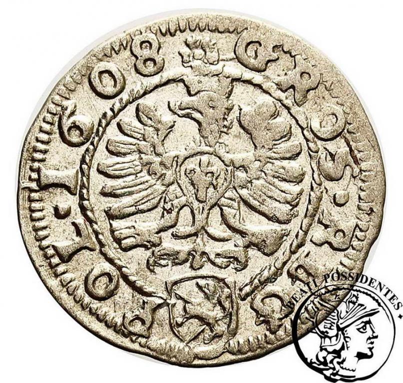Zygmunt III Waza grosz koronny 1608 st. 2