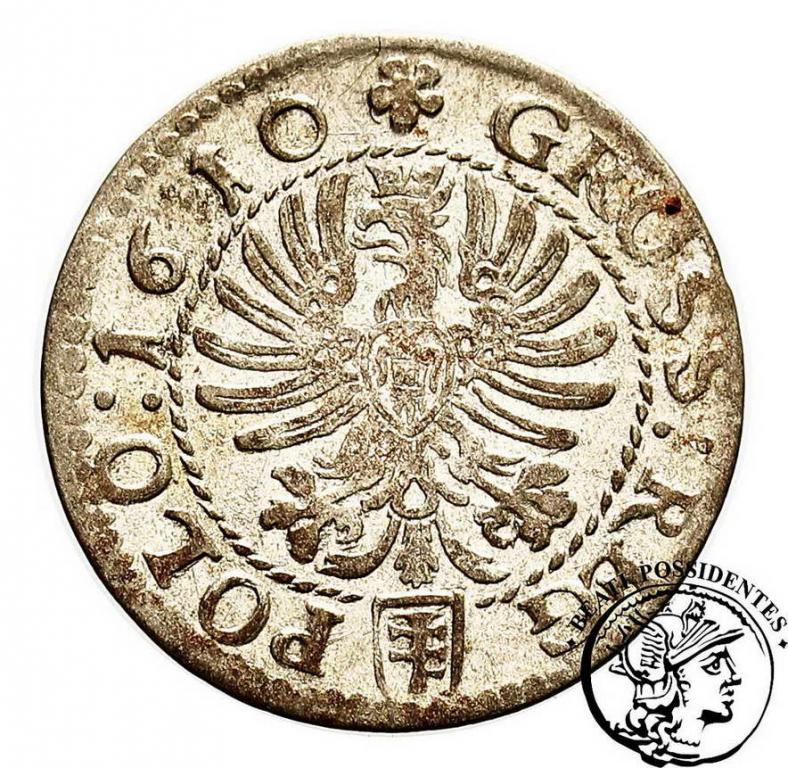 Zygmunt III Waza grosz koronny 1610 st. 2-