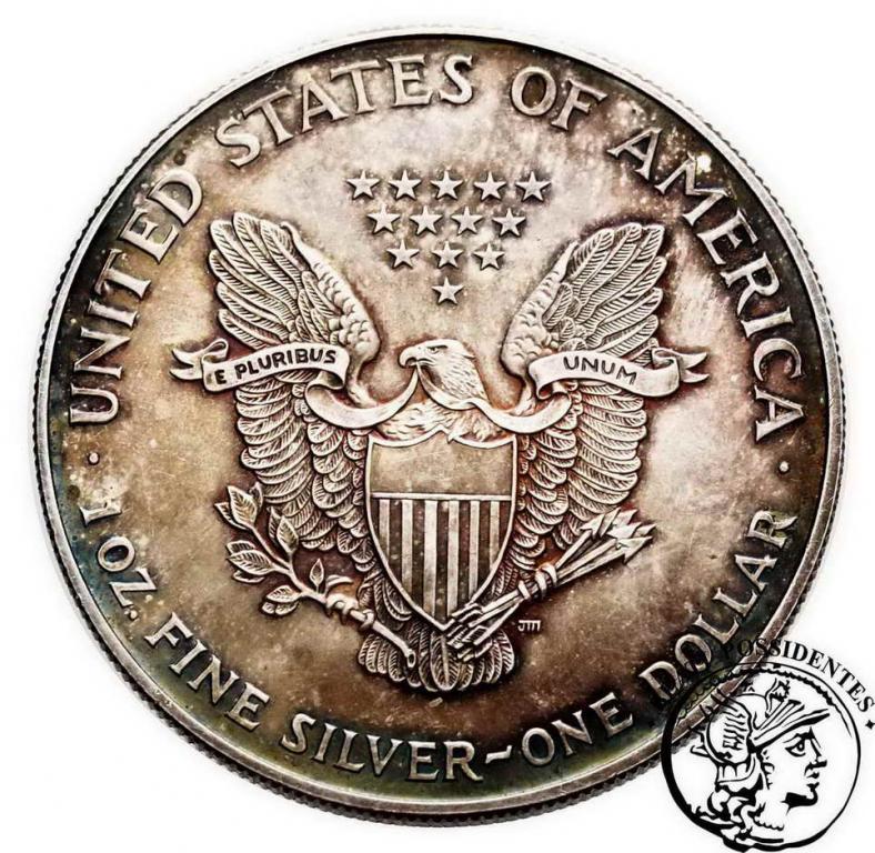 USA 1 $ Dolar 1996 uncja czystego srebra st.2