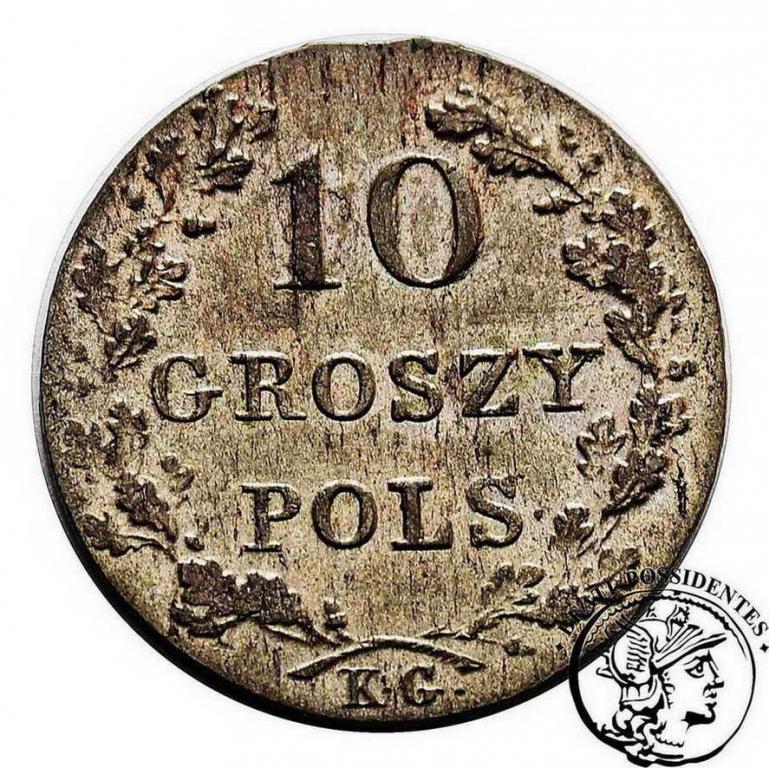 Powstanie Listopadowe 10 groszy 1831 st. 2+