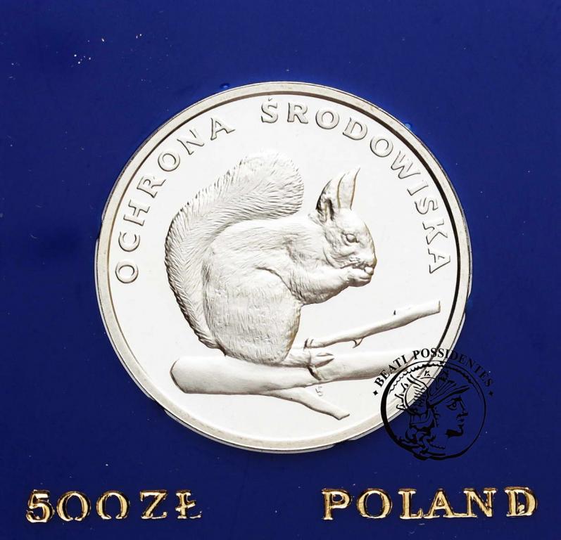 PRL 500 zł 1985 Wiewiórka st. L