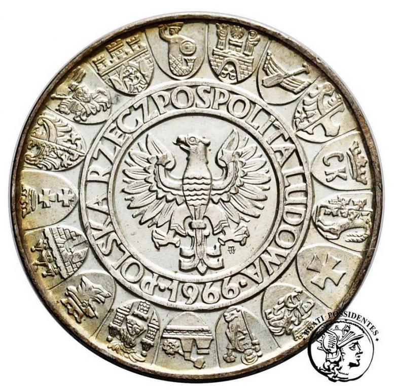 PRÓBA srebro 100 złotych Millenium 1966 st. 2