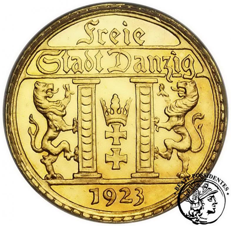 WMG 25 Guldenów 1923 PCGS MS 65