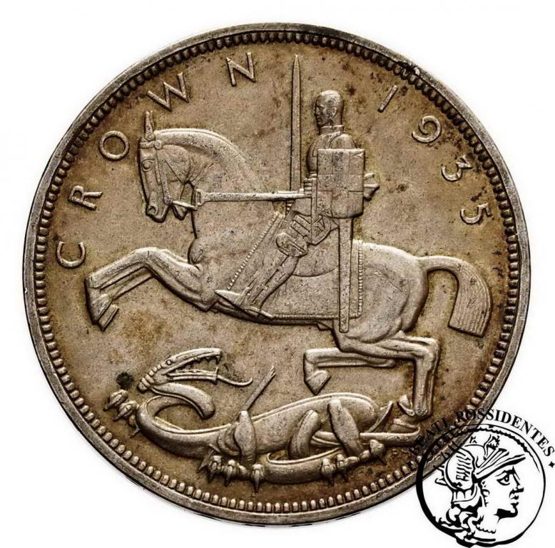 Wielka Brytania 1 korona 1935 st. 2