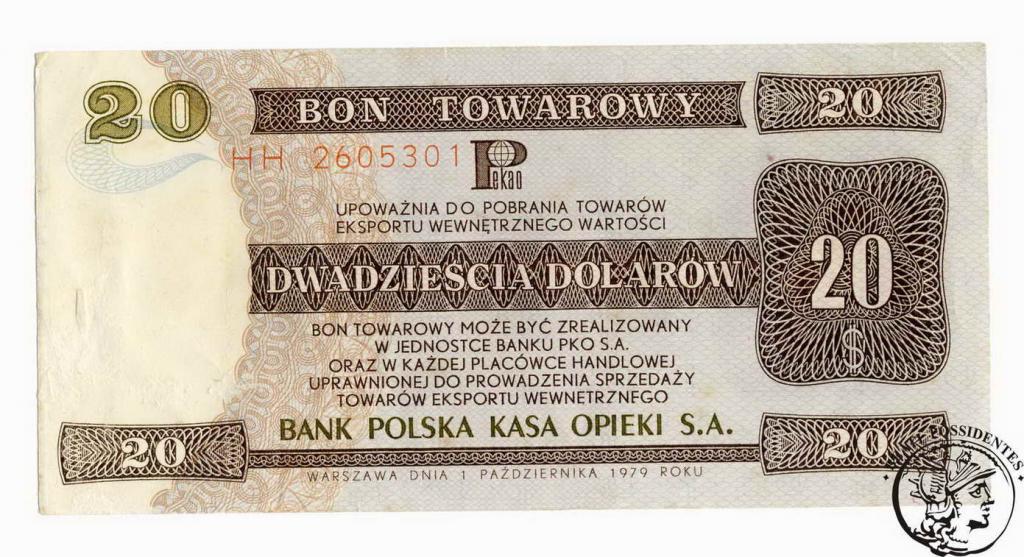 Polska 20 $ dolarów 1979 Pewex st. 3