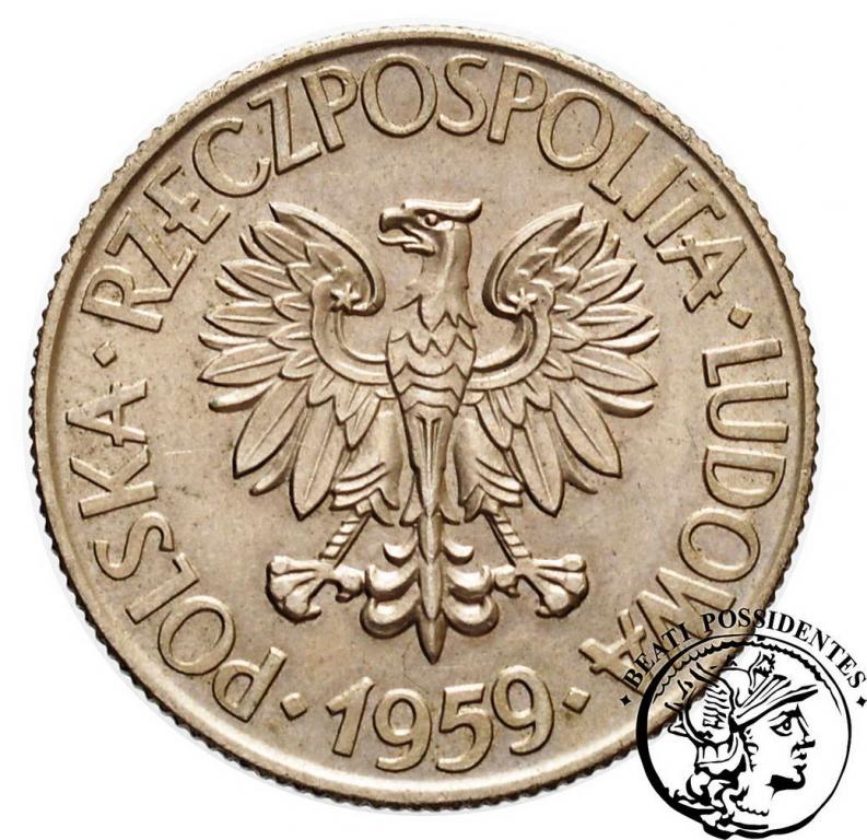 Polska 10 złotych 1959 Kościuszko st.2+