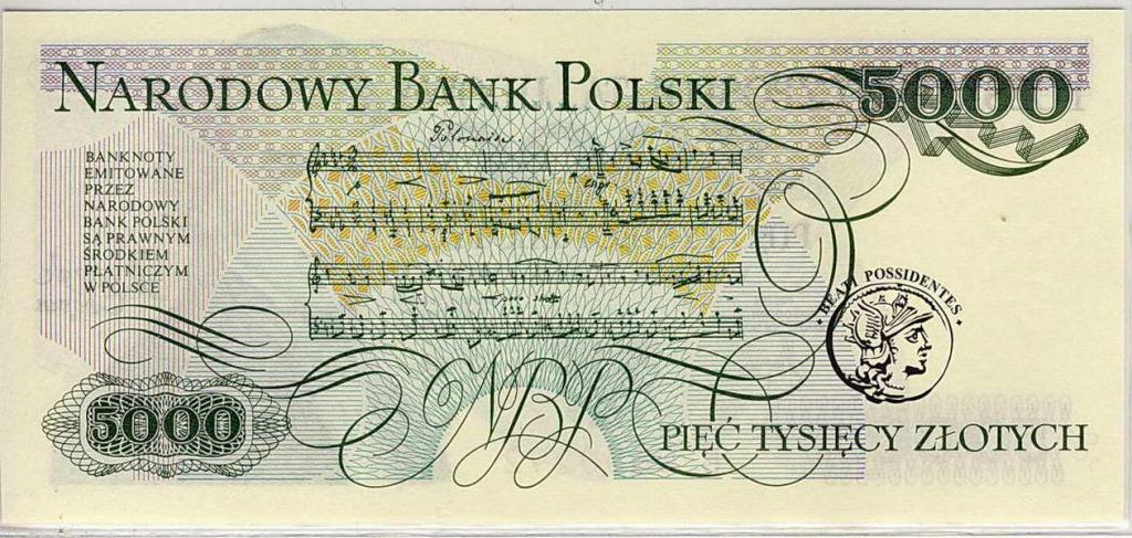 Polska 5000 złotych 1982 seria B st.1