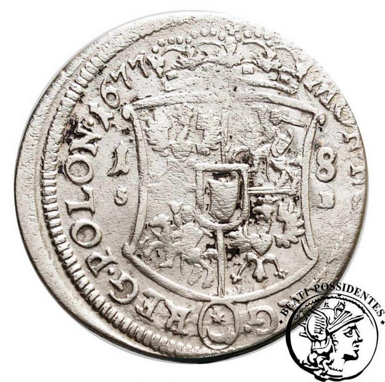 Jan III Sobieski ort kor 1677 st. 4