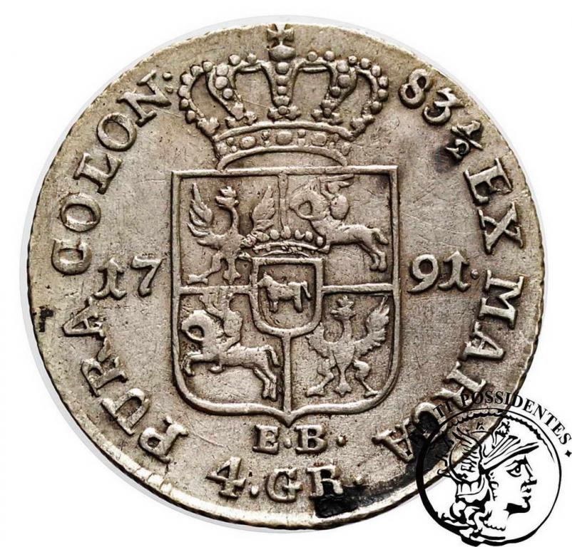 Polska St.A Poniatowski złotówka 1791 st.3