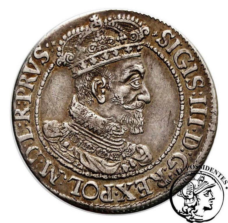 Polska Zygmunt III Waza ort gdański 1617 st.3-